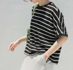 URBAN RESEARCH ブークレボーダープルオーバーストライプ 半袖