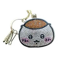 ♡新品♡ちいかわ　くりまんじゅうクリップ付き　バッグキーチャーム　しまむら