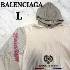 【人気・希少】BALENCIAGA ダメージデザイン パーカー Lサイズのサムネイル