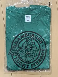 【M】ラッキーピエロ　Tシャツ　限定カラー　緑×黒　ラッピ
