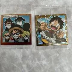 ワンピース　大海賊シールウエハース　ドレスローザへの潜入　ルフィ&ペル　セット