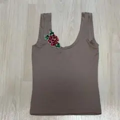 最終お値下げ中!　EGOIST ブラウン ノースリーブ エゴイスト キャミソール