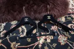 シャネル CHANEL ハンガー 2個 ・ ボトム用ハンガー（訳有）