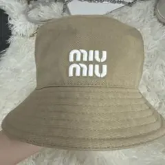 MIU MIU ウーブン ファブリックハット - メルカリ