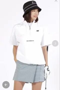 New Balance 撥水防風ハーフジッププルオーバー フーディー