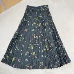 Eimee Law ボタニカル昆虫プリントアコーディオンプリーツスカート 虫柄のサムネイル