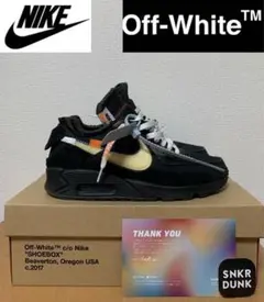 OFF-WHITE × NIKE AIR MAX 90 BLACK/CORN