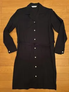Do Family ブラックシャツワンピース共布ベルト付き