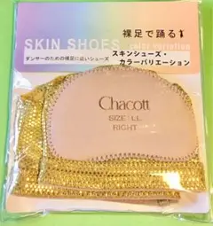 Chacott スキンシューズ LLサイズ ベージュ・ゴールド╰(*´︶`*)╯