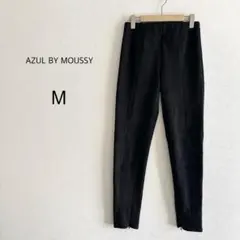 【AZUL BY MOUSSY】 テーパードパンツ ブラック M スウェード調