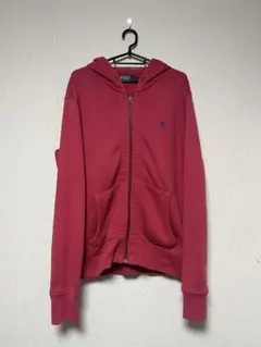 Polo by Ralph Lauren 赤 M ジップアップパーカー