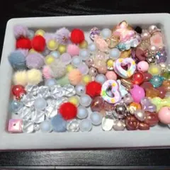 【ハンドメイド】アクリルビーズ　リース　お得セット