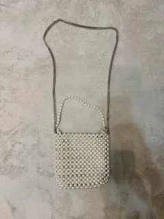 【ZARA】パール風ビーズ パーティーバッグ