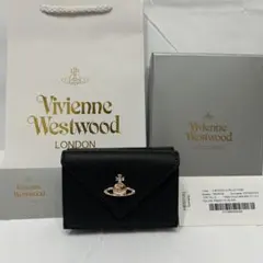 U-32】未使用 Vivienne Westwood 三つ折り財布 ブラック - メルカリ
