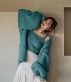 mideal volume sleeve cardigan x camisetのサムネイル