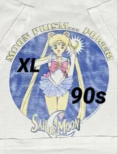 90sセーラームーンXLヴィンテージTシャツUSA製アニメ希少プリント古着人気