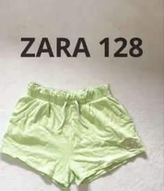 ZARA ライトグリーン ハーフパンツ 8サイズ　128cm