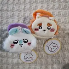 ちいかわモモンガ、シーサーふわふわポーチセット