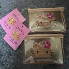 日焼けキティセット フラットポーチ