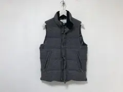 本物エディフィスedificeウールダウンジレベストジャケットメンズ紺46M