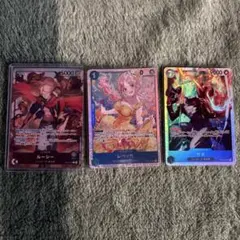 ワンピース カードゲーム　ルーシーリーダーパラレル　サボSR レベッカSR