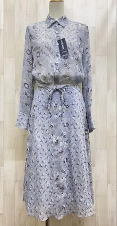 未使用 タグ付 NEW YORKER シフォン 花柄 ブラウス スカート 上下
