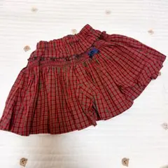 ファミリアチェック　キュロット　美品