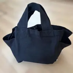美品e.e.p. キュービックキャンバス トートバッグ ブラック