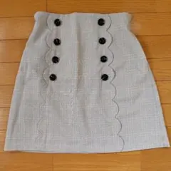 NICE CLAUP チェック柄 タイトスカート フリーサイズのサムネイル