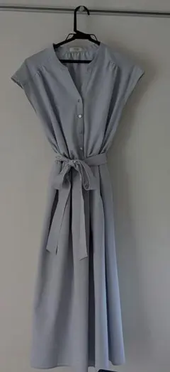 ASTORIA ODER シャツワンピース ライトブルー L ノースリーブ