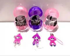 【新品・未使用】スプラトゥーン イカ キーホルダー ガチャ 3種セット