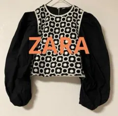 【 ZARA 】ザラ パフスリーブブラウス　長袖
