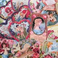 ヴィクトリアン　コラージュ素材　ダイカット　ジャンクジャーナル