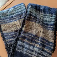 チェック柄スヌードマフラー