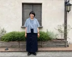 nest Robe　コットンカットワークレース オープンカラーシャツ