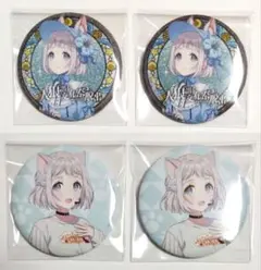 【匿名配送】学園アイドルマスター 人狼 まねきねこ 缶バッジ 葛城リーリヤ 4点