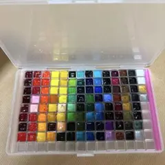 ホルベイン 透明水彩絵具 108色　小分けセット　パンフレット付きのサムネイル