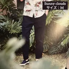 美品 Sunny clouds ブラック イージーパンツ 春夏