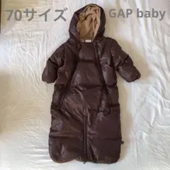 GAP baby　防寒着 フード付ジャンプスーツ ダウンロンパース 70cm