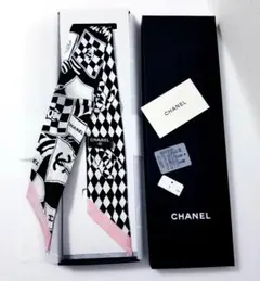 シャネル　CHANEL スカーフ　大判スカーフ　新品未使用　レア CHANEL - レア Chanel シャネル 大判 スカーフの通販 by lisa