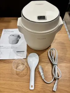 【ホワイト】recolte レコルト コンパクトライスクッカー【新品未使用】 炊飯器 2.5合 小型 コンパクト レシピ付き recolte レコルト