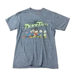 Disney ダックテイルズ　プリントTシャツ　古着　ブルー　S 8Sa