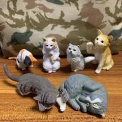 いろんな猫のガチャガチャ　6体セット