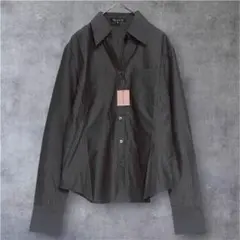 【新品】COMME CA DU MODE コムサデモード シャツ M 光沢 長袖のサムネイル