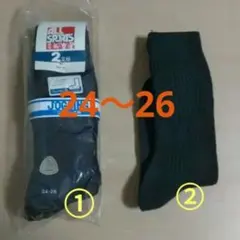 24　25　26　3足セット　黒未使用ソックス靴下スポーツレッグ　夏　匿名