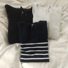 UNIQLO フルジップパーカー、コットンニット XL セット