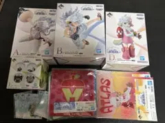 え*り様 ワンピース フィギュア4種＋キーホルダー、タオル、ファイル、シール