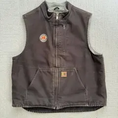 Carhartt メキシコ製 ダック ボアベスト ブラウン - メルカリ