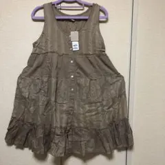 F MOCCA フリル付きキャミワンピース