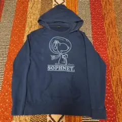 SOPHNET. スヌーピー パーカー ネイビーLのサムネイル